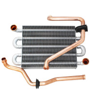 Медный теплообменник Ariston CLAS X / теплообменник Ariston ALTEAS X / теплообменник Ariston CARES X (65115065, 65119090) VALMEX с патрубками