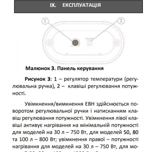 Бойлер Termex Quartz Eris 30 л