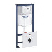 Система инсталяций Grohe Rapid SL комплект 4-в-1 для унитазу (кнопка Arena Cosmopolitan) (38929000)