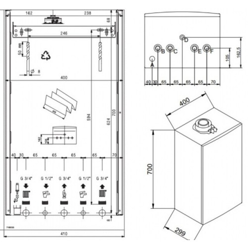 Газовий котел Baxi DUO-TEC Compact E 28 двоконтурний конденсаційний