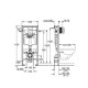 Інсталяція для унітазу Grohe Rapid SL 3-в-1 (кнопка Skate Cosmopolitan) (38772001)